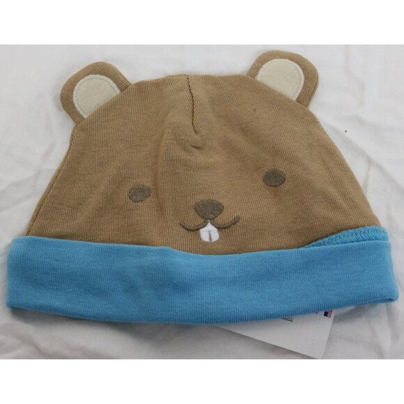 NEW 2014 Gymboree Baby Beaver 3-pc Layette Newborn 0-3 Sleeper Romper Beanie Hat - Picture 13 of 16